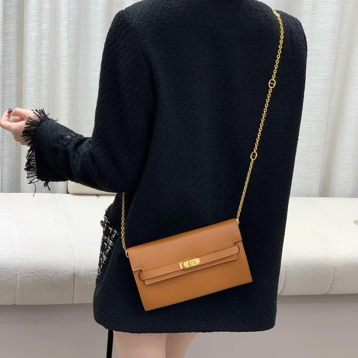 Kelly Classique To Go Wallet Chain