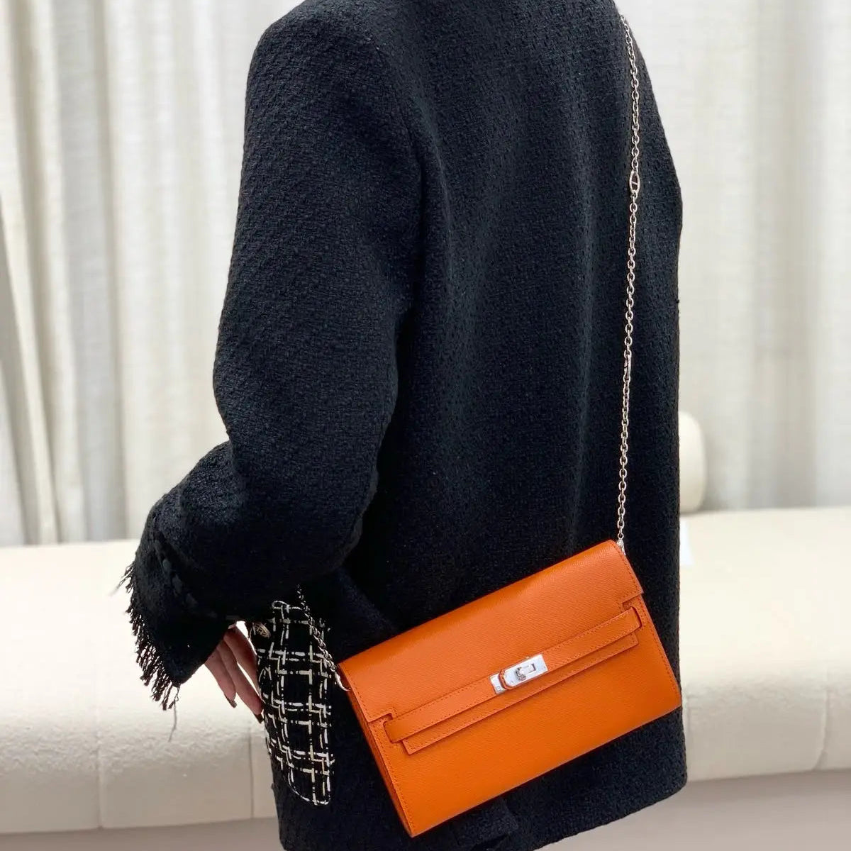 Kelly Classique To Go Wallet Chain