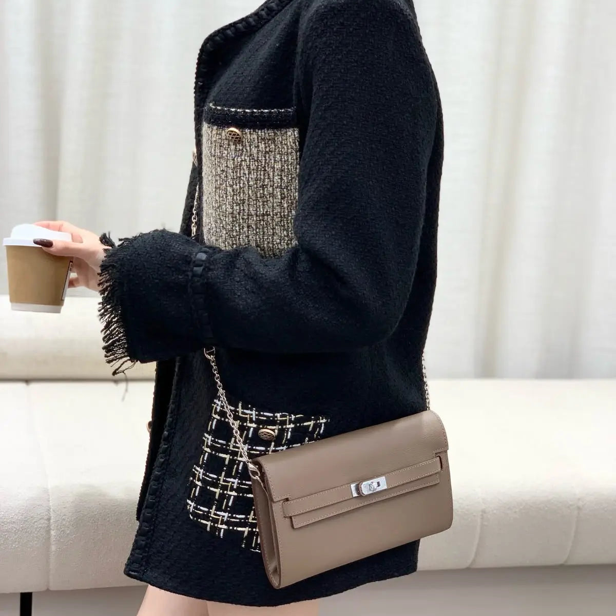 Kelly Classique To Go Wallet Chain