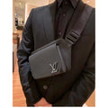 Heritage Leather Crossbody — Black