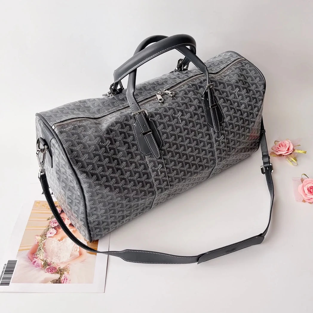 Goyard Travel Bag Assortment — Charcoal Monogram Duffle