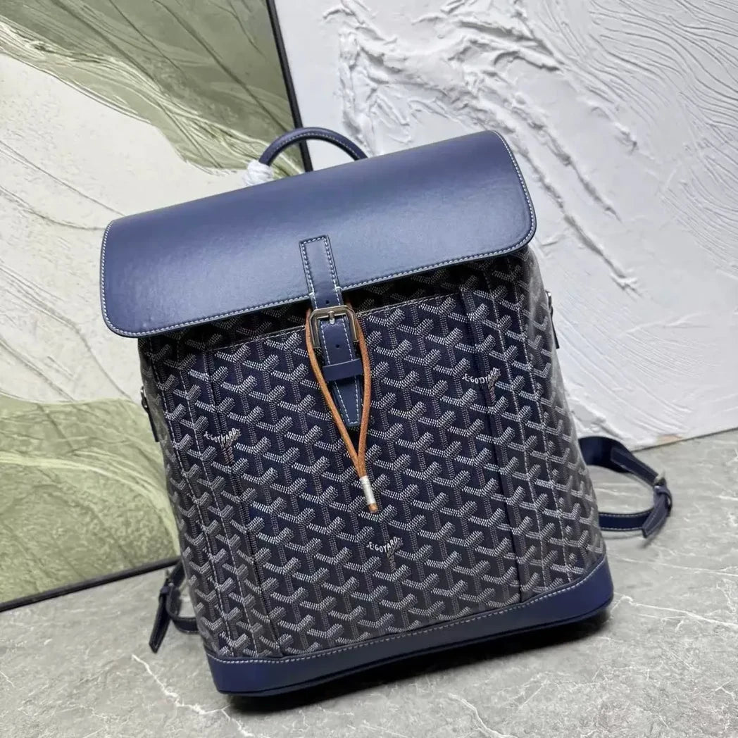 Regent Flap Backpack — Navy
