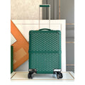 Goyard Monogram Rolling Suitcase — Green