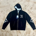 Louis Vuitton Embroidered LV Zip Hoodie in Black / White