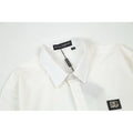 Dolce & Gabbana DG Plaque Long-Sleeve Shirt in White
